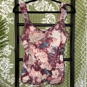 🌸 Vtg Chadwick's Beaded Paisley Cami - Y2K Fairycore Whimsigoth‎ Top